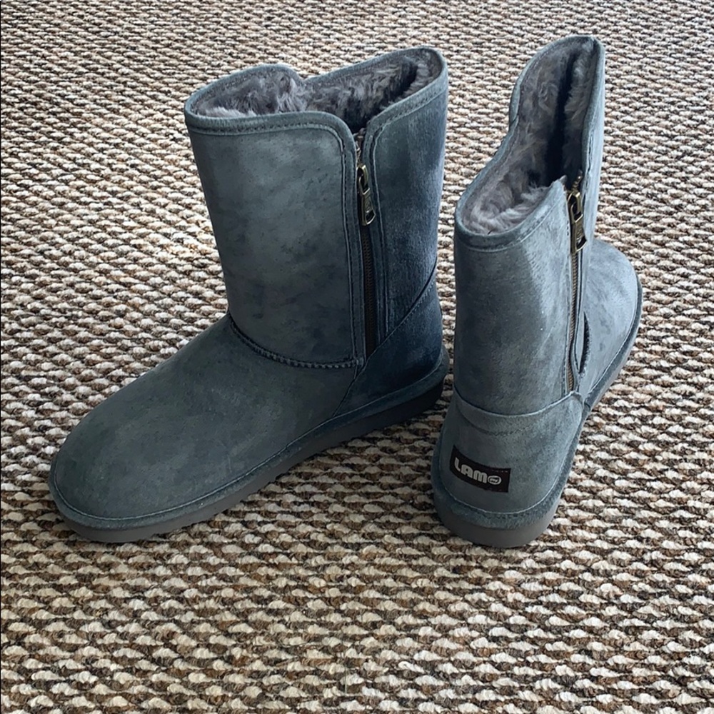 Winter Lamo suede and Faux fur lined boot